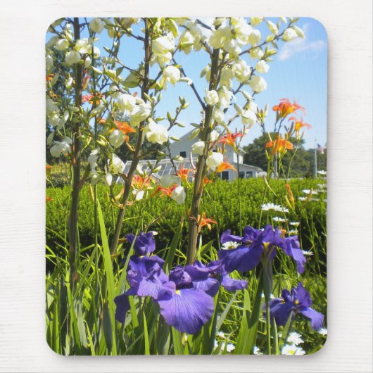 Tapis De Souris Iris N Daylilies Mousepad (Devant)
