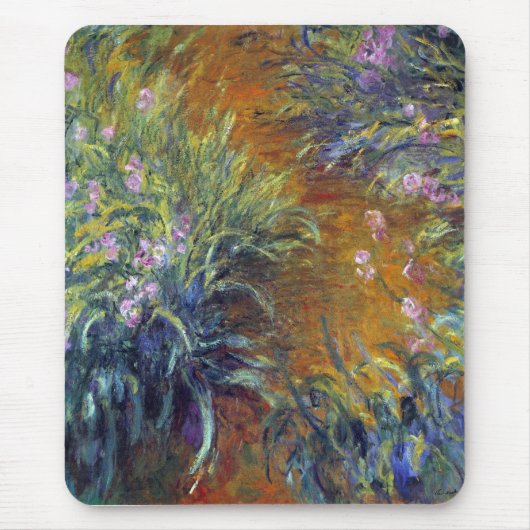 Tapis De Souris Iris par Claude Monet (Devant)