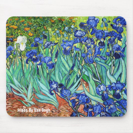 Tapis De Souris Iris par Vincent van Gogh (Devant)