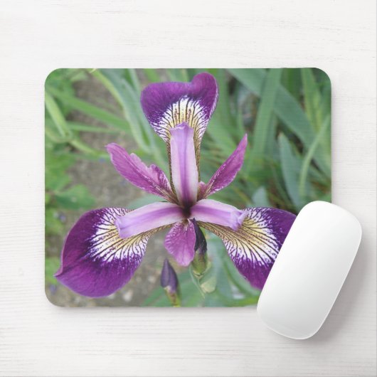 Tapis De Souris Iris pourpre Mousepad (Avec souris)