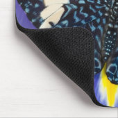 Tapis De Souris Iris Pourpre Papillon Tropical (Coin)