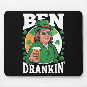 Tapis De Souris Irish Ben Drankin Beer - St Pattys Hommes Et Femme