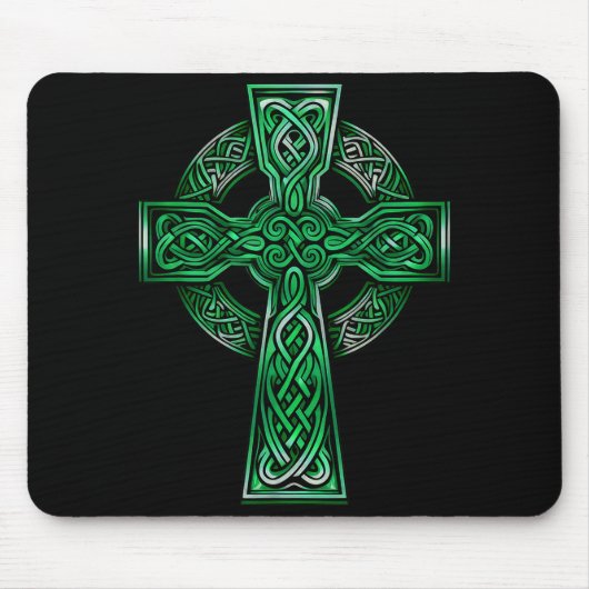 Tapis De Souris Irish Celtic Cross Knot Christian Holy Trinity Sco (Devant)
