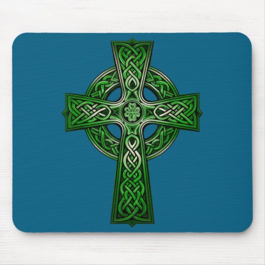 Tapis De Souris Irish Celtic Cross Knot Christian Holy Trinity Sco (Devant)