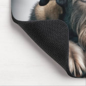 Tapis De Souris Irish Wolfhound rêvant de steak (Coin)