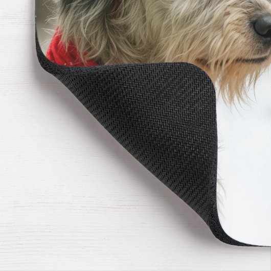 Tapis De Souris Irish Wolfhound with a Cute Snowman (Coin)