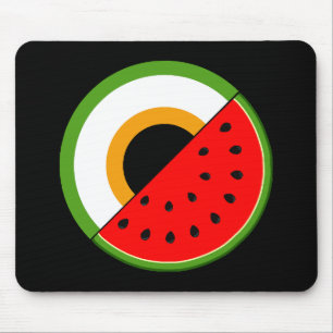 Tapis De Souris IRLANDE AVEC PALESTINE - Watermelon