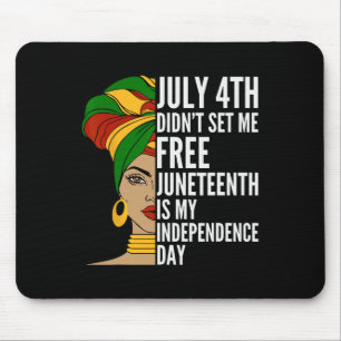 Tapis De Souris Is My Independence Day 1865 Messy Bun Women 2