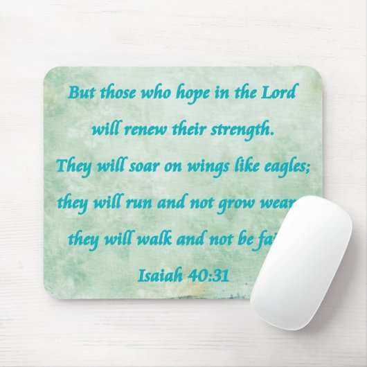 Tapis De Souris isaiah 40-31 (Avec souris)