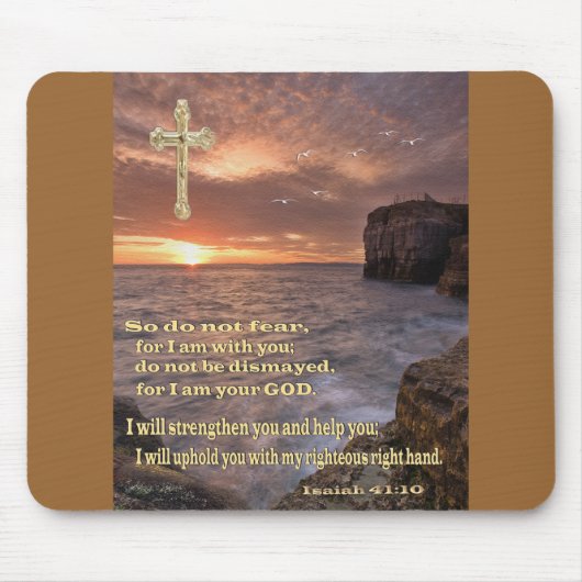 Tapis De Souris Isaïe 41 : 10 cadeaux chrétiens (Devant)