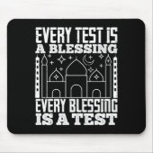 Tapis De Souris Islam - Chaque Test Est Une Bénédiction (Devant)