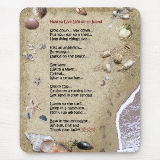 Tapis De Souris Island Life (Devant)