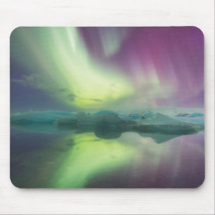 Tapis De Souris Islande, Jokulsarlon. Reflets des lumières de l'au