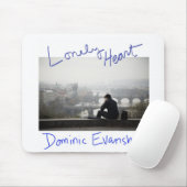 Tapis de souris isolé de coeur (Avec souris)