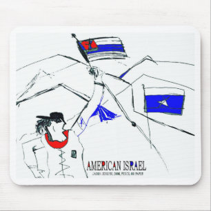 TAPIS DE SOURIS ISRAËL AMÉRICAIN