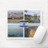 Tapis De Souris Israël Jérusalem Tel Aviv (Avec souris)