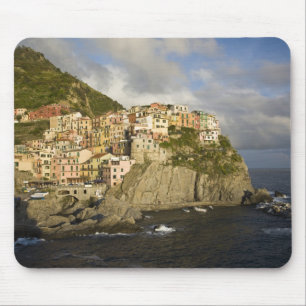 Tapis De Souris Italie, Cinque Terre, Manarola. Village sur la fal