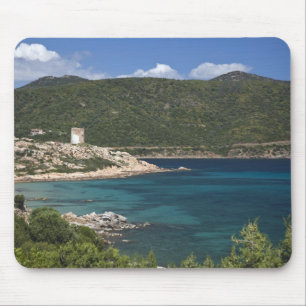 Tapis De Souris Italie, Sardaigne, Teulada. Tour espagnole.