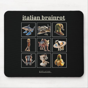 Tapis De Souris Italien Brainrot Personnages Mème Gen Z Funny Humo