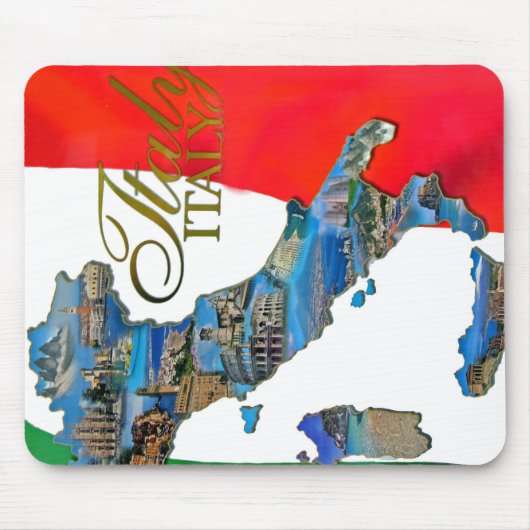 Tapis De Souris Italienne la "botte " (Devant)