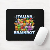 Tapis De Souris Italy Italian Brainrot Funny Meme Characters Trend (Avec souris)
