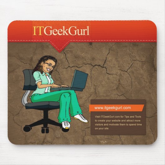 Tapis De Souris ITGeekGurl Mousepad (Devant)