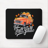 Tapis De Souris It's Fall Y'all Pumpkin Truck Autumn Tree Hello Fa (Avec souris)