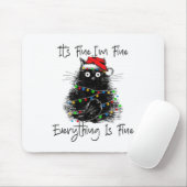 Tapis De Souris Its Fine I'm Fine Everything Is Fine Christmas Bla (Avec souris)
