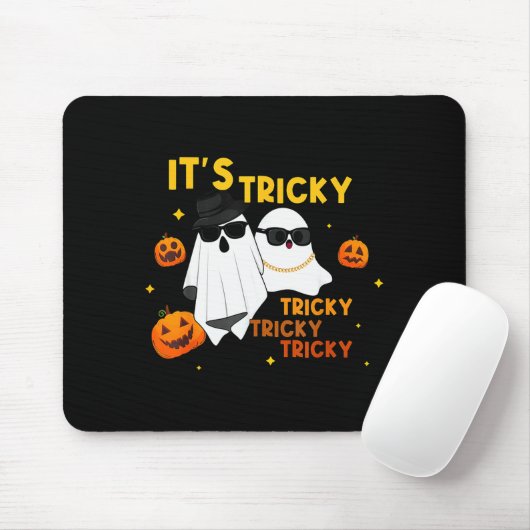 Tapis De Souris It's Tricky Tricky Tricky Funny Ghost Boo Hallowee (Avec souris)