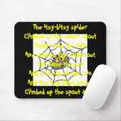 Tapis De Souris Itsy-Bitsy Spider, Pad de souris pour enfants (Avec souris)