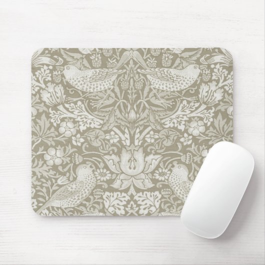 Tapis De Souris Ivory, Thief fraise, William Morris (Avec souris)