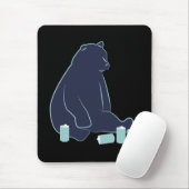 Tapis de souris ivre d'ours (Avec souris)