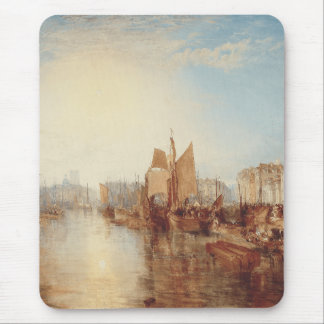 Tapis De Souris J.M.W. Turner : Port de Dieppe Beaux-arts romantiq