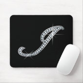 Tapis De Souris J Script "Diamond Bling" (Avec souris)