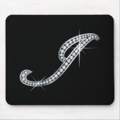 Tapis De Souris J Script "Diamond Bling" (Devant)