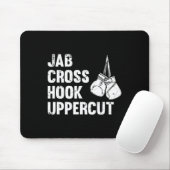 Tapis De Souris Jab Cross Hook Uppercut Boxing technique de combat (Avec souris)