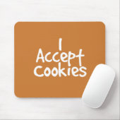 Tapis De Souris J'Accepte Les Cookies (Avec souris)