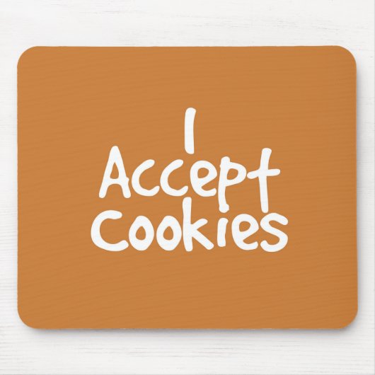Tapis De Souris J'Accepte Les Cookies (Devant)