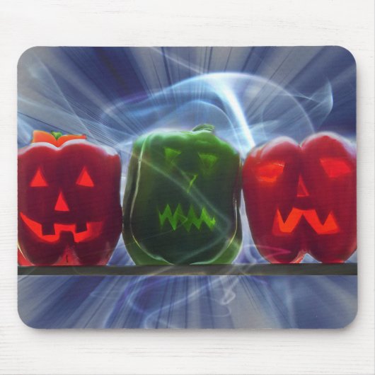 Tapis De Souris Jack-o'-lantern Bell Peppers (Devant)