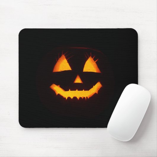 Tapis De Souris Jack-o'-lantern éclairé (Avec souris)