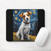 Tapis De Souris Jack Russel Avec Peinture Collaire Impression (Avec souris)