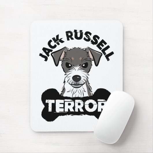 Tapis De Souris Jack Russell Terror Funny Parsons Terrier Chien (Avec souris)