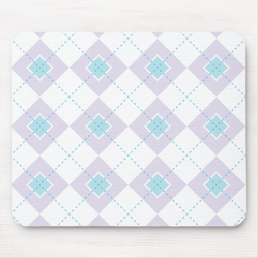 Tapis De Souris Jacquard bleu et violet (Devant)