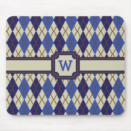 Tapis De Souris Jacquard de scone de bleuets Mousepad (Devant)