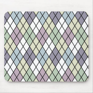 Tapis De Souris Jacquard des diamants Pastel