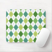 Tapis De Souris Jacquard vert, Turquoise et citron vert (Avec souris)