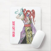 Tapis De Souris Jade de Laci de fille de Ninja (Avec souris)