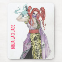 Jade de Laci de fille de Ninja