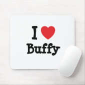 Tapis De Souris J'adore Buffy Heart (Avec souris)