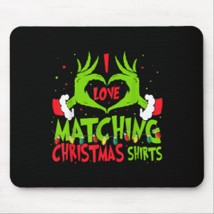 Tapis De Souris J'adore coller des chemises de Noël mais je ne sui